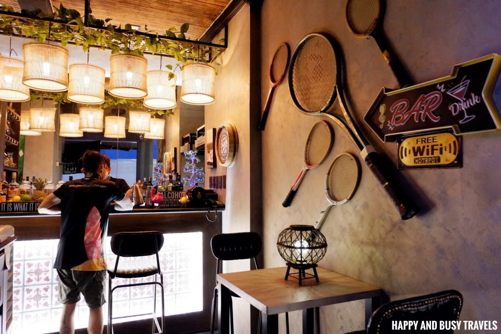 bar at the roofdeck Unwnd Lux Hostel Poblacion Makati - Happy and Busy Travels review