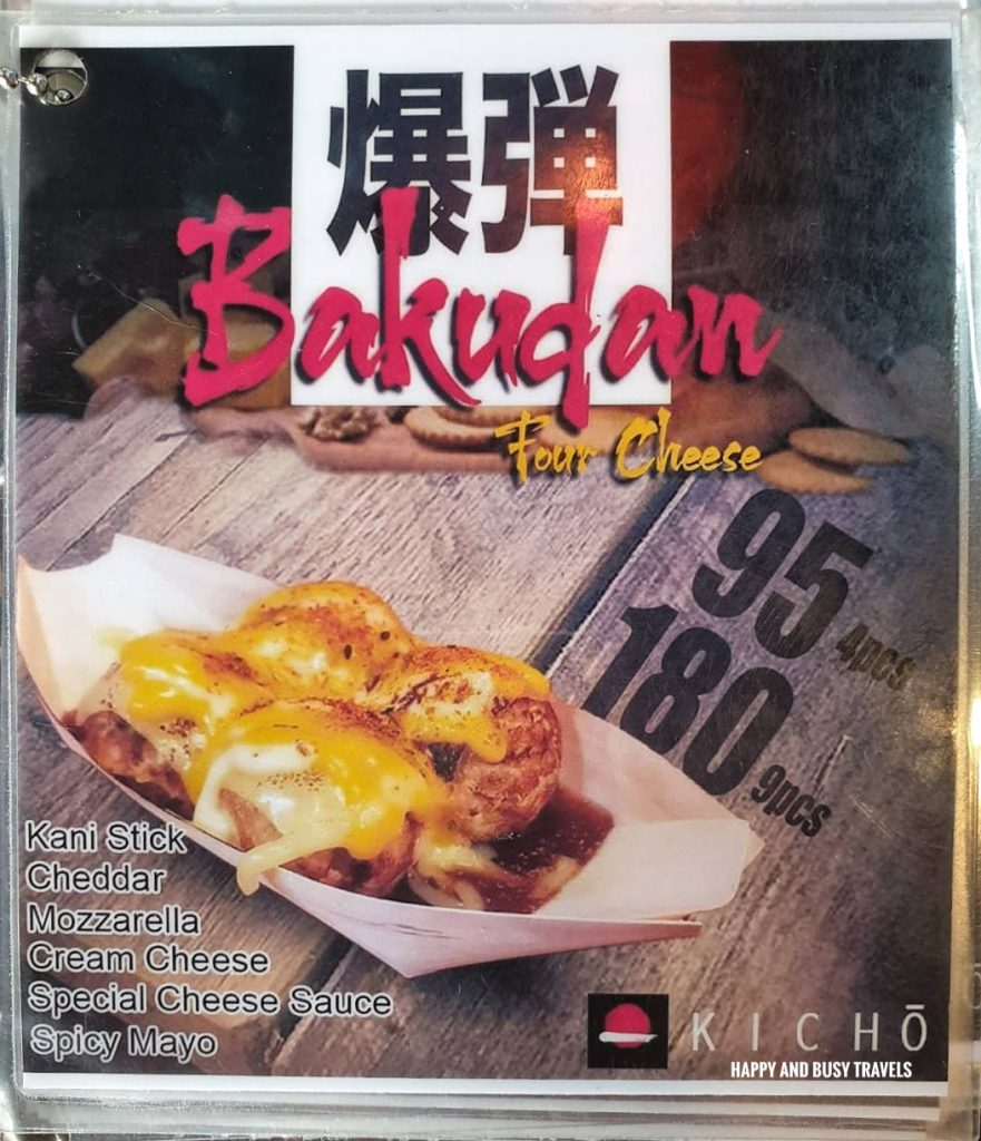 Kicho Japanese Yatai Food Ramen Takoyaki menu - Happy and Busy Travels to Imus Cavite