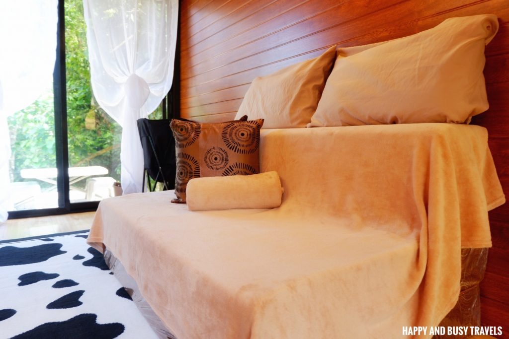 sofa bed inside tube Farm T House block house - Happy and Busy Travels to Cavinti Laguna