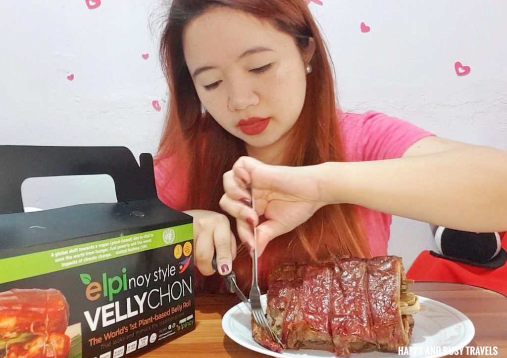 Elpinoy Style Vellychon Vegan Lechon Pork Belly Happy and Busy Travels review