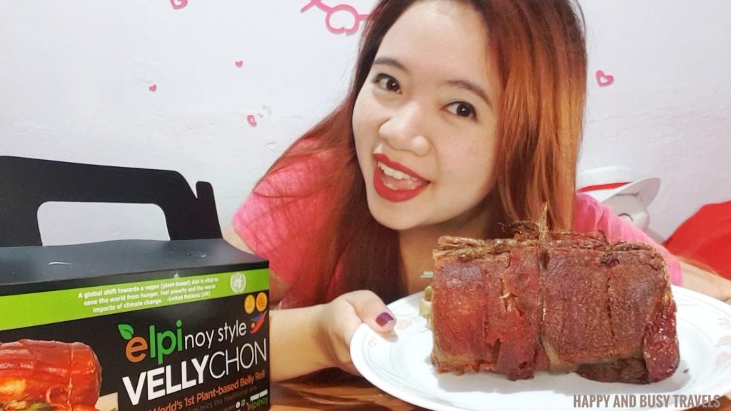 Elpinoy Style Vellychon Vegan Lechon Pork Belly Happy and Busy Travels review