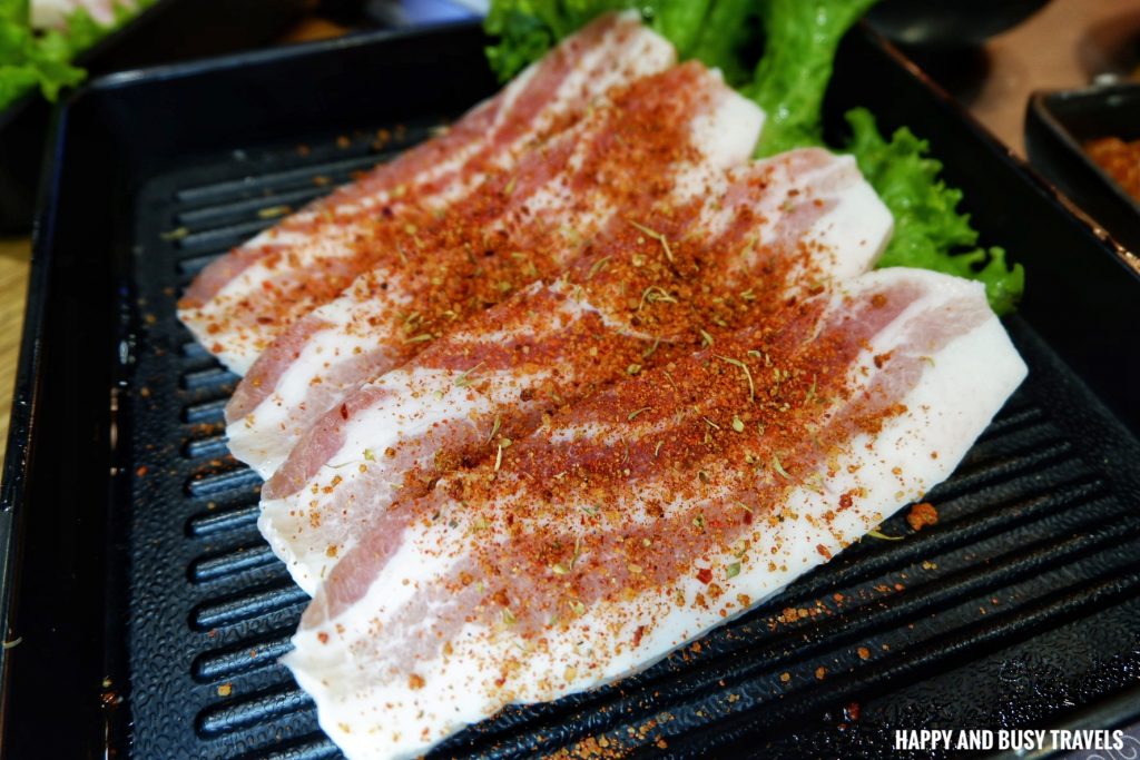 pork Dry rub samgyupsal Jin Joo Korean Grill - Happy and Busy Travels