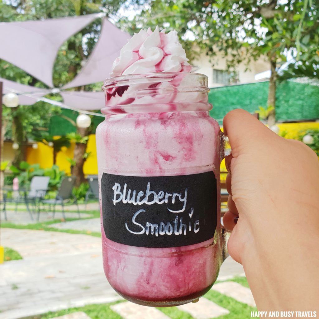 Blueberry Smoothie Marcus Cafe Villa Jovita - Happy and Busy Travels to Silang
