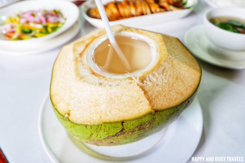 Fresh Buko in a Sheel Hapag Filipino Restaurant - Happy and Busy Travels to Lipa Batangas