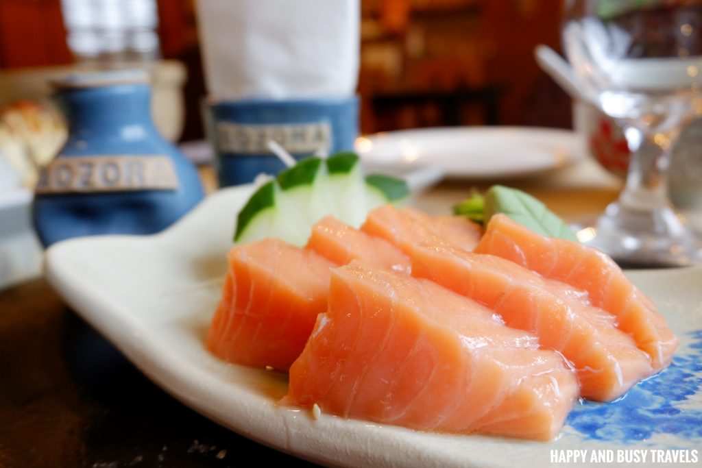 Shake Sashimi Salmon Aozora at the Farm - Happy and Busy Travels Where to Eat in Tagaytay