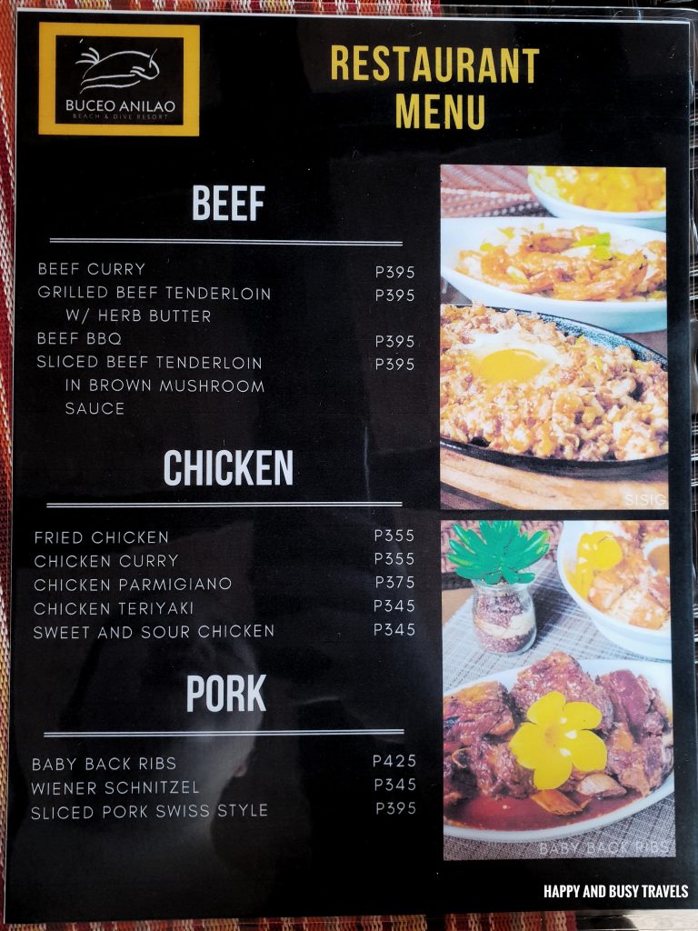 menu Buceo Anilao - Happy and Busy Travels Where to stay in Batangas Where to Dive in Batangas