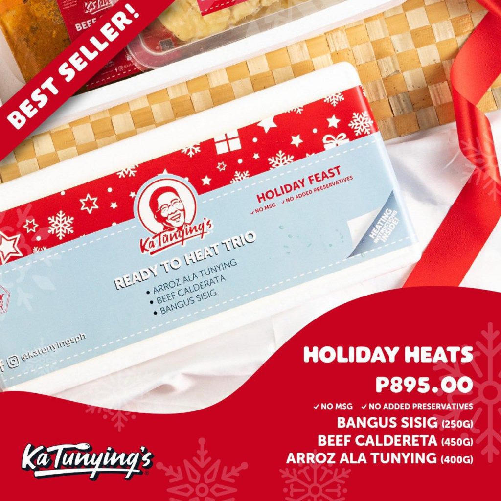 menu Ka Tunying's REady to eat frozen goods - Happy and Busy Travels Christmas food gift idea