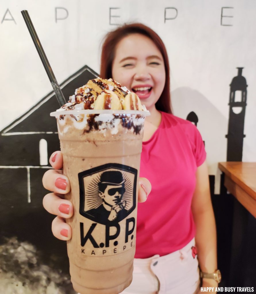 Mocha Banana Frappe Kapepe Coffee - Happy and Busy Travels Where to Eat in Noveleta Cavite