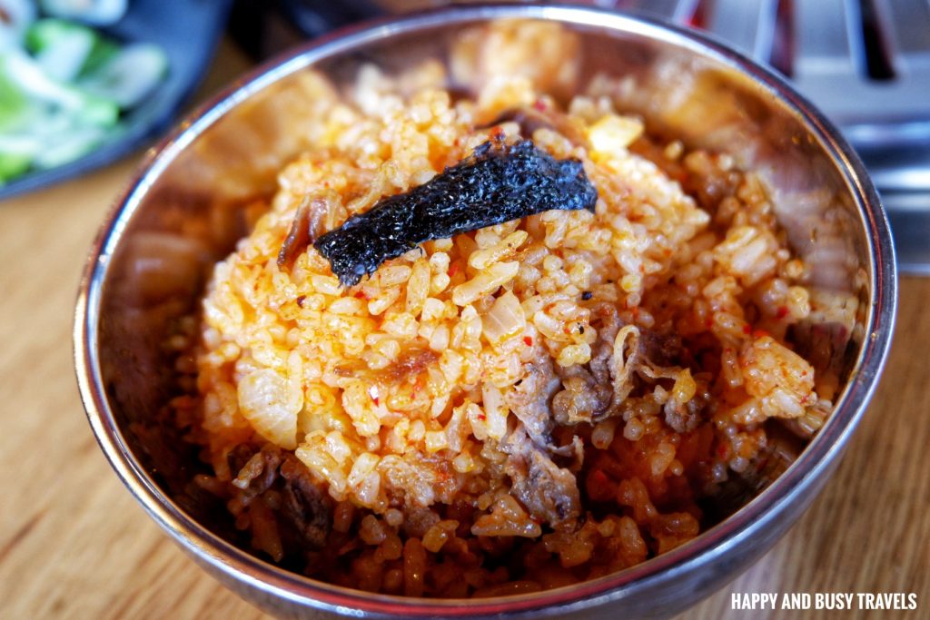 kimchi rice Meatsumo Samgyupsal - Happy and Busy Travels where to eat in Silang Tagaytay