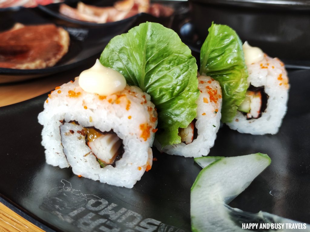 california maki Meatsumo Samgyupsal - Happy and Busy Travels where to eat in Silang Tagaytay