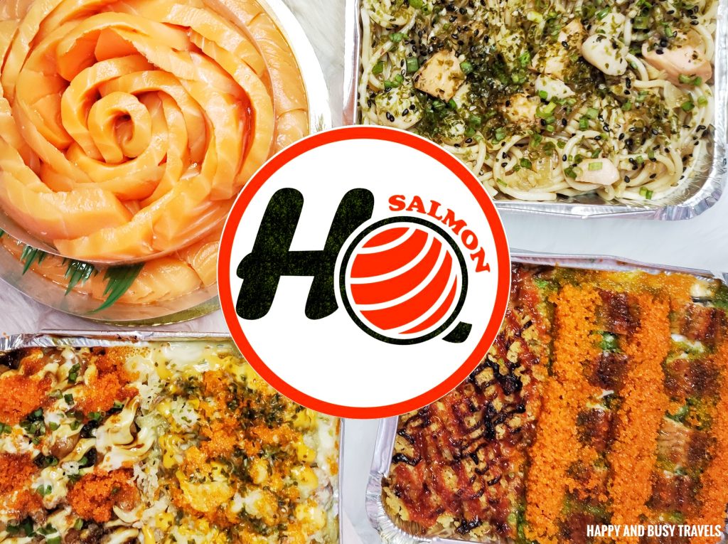 Salmon HQ - Happy and Busy Travels Bakd Sushi Salmon Cake party platter