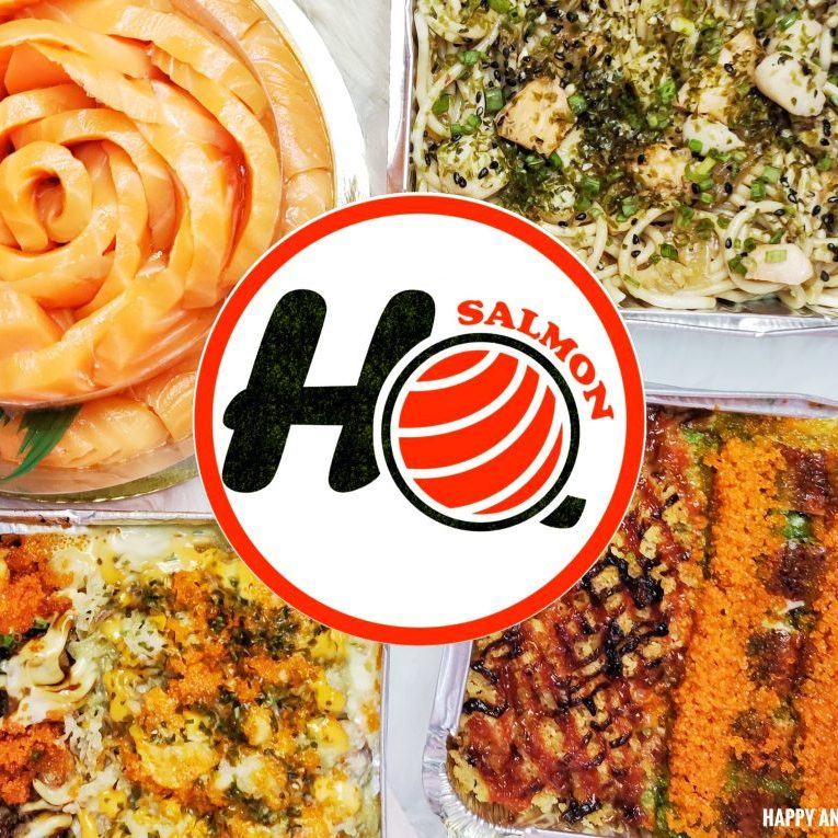 Salmon HQ - Happy and Busy Travels Bakd Sushi Salmon Cake party platter