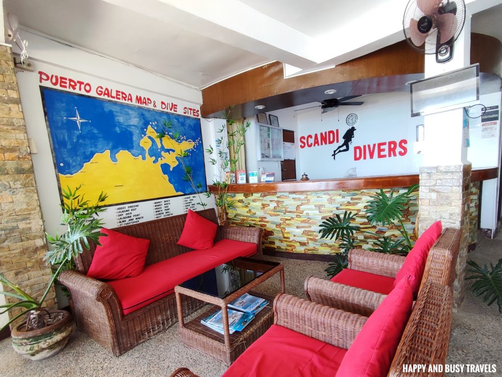 Reception Scandi Divers - Where to stay in Puerto Galera Lalaguna - Happy and Busy Travels