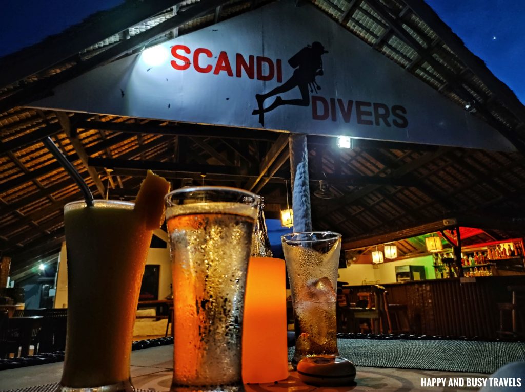 at night Sky View restaurant and bar Scandi Divers - Where to stay eat in Puerto Galera Lalaguna - Happy and Busy Travels