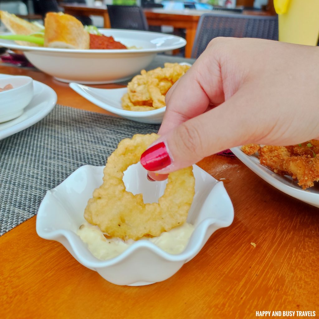 onion rings Sky View restaurant and bar Scandi Divers - Where to stay eat in Puerto Galera Lalaguna - Happy and Busy Travels