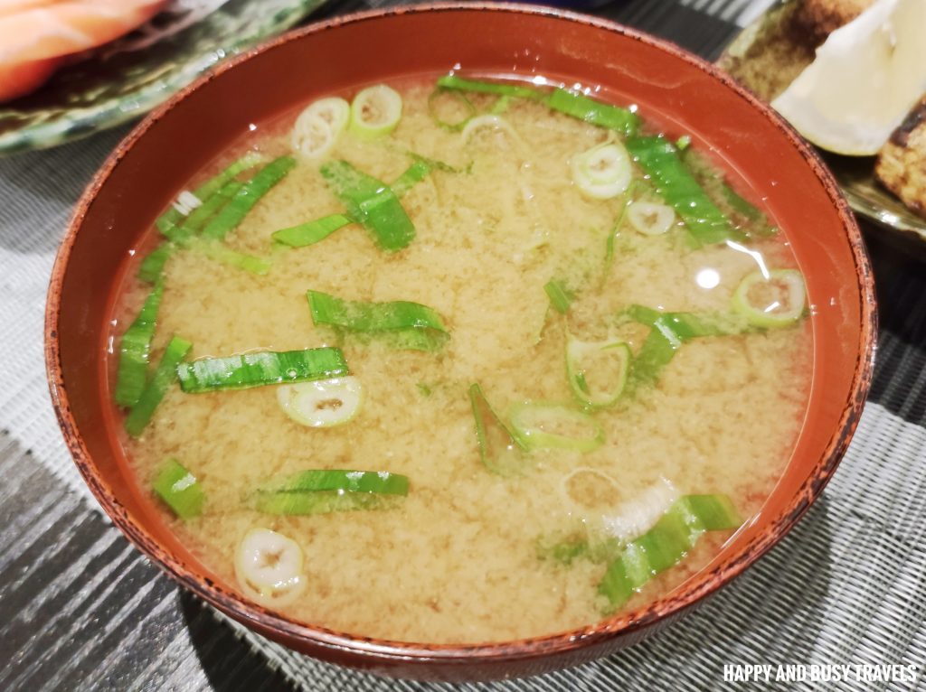 Miso soup Suijin Japanese Restaurant 酔仁 - Happy and Busy Travels Where to eat in Carmona Cavite