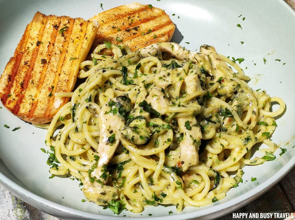 Creamy Chicken Pesto Pasta Talaarawan Farm Cafe - Happy and Busy Travels Where to eat in silang cavite