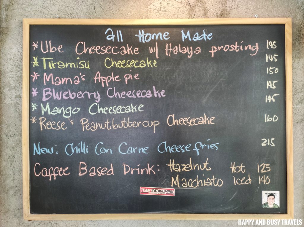 menu Talaarawan Farm Cafe - Happy and Busy Travels Where to eat in silang cavite