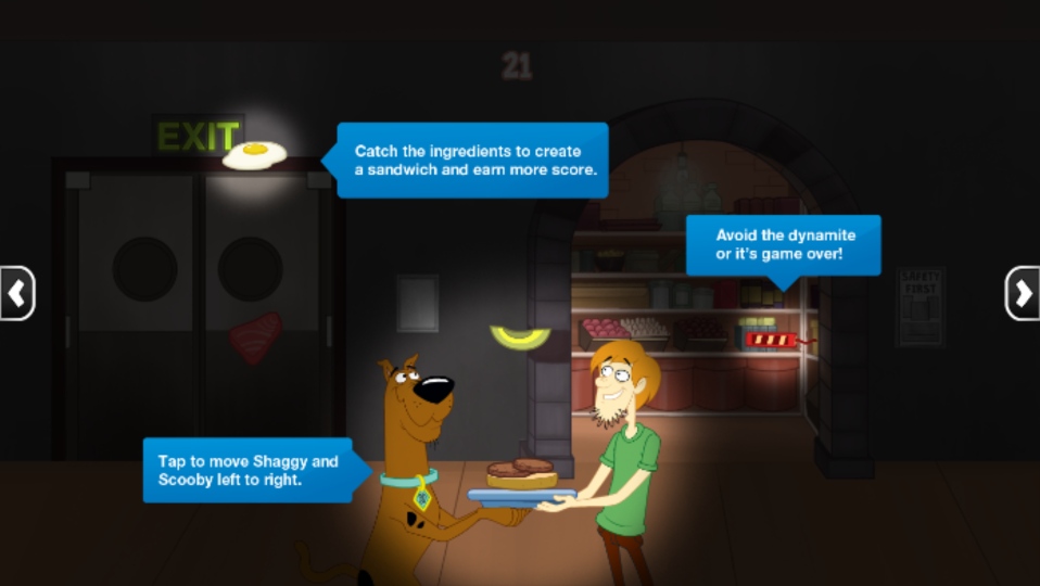 how to play Culinary Schools Games - Sandwich Stack Scooby Doo - Happy and Busy Travels Free online Games