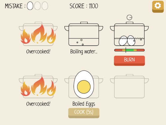 Culinary Schools Games - The Boiled Eggs - Happy and Busy Travels Free online Games