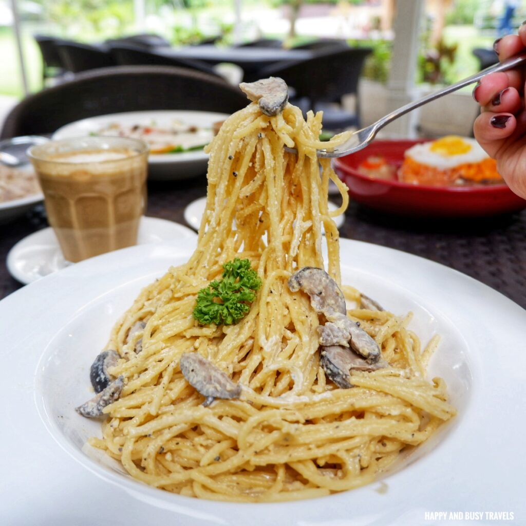 Truffle Mushroom Pasta Harvest Kitchen and Cafe - Where to eat in Indang Tagaytay Silang Cavite - Happy and Busy Travels