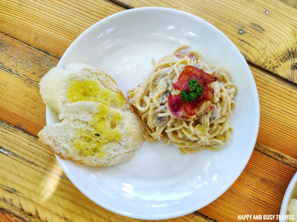 Carbonara pasta Apoloco Cafe - Your secret hideaway - Where to eat in alfonso - Secret cafe - Happy and Busy Travels