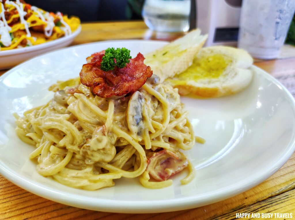 carbonara pasta Apoloco Cafe - Your secret hideaway - Where to eat in alfonso - Secret cafe - Happy and Busy Travels