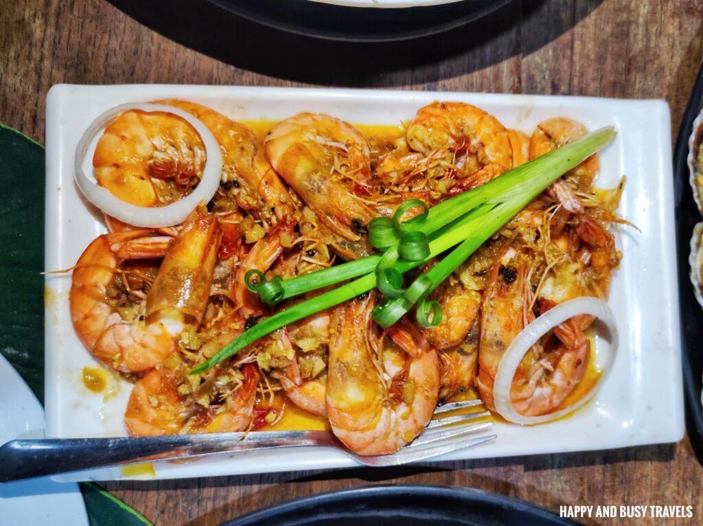 buttered garlic shrimp Balai Seafood Restaurant Boracay - Seafood Paluto - Happy and Busy Travels Where to eat in boracay