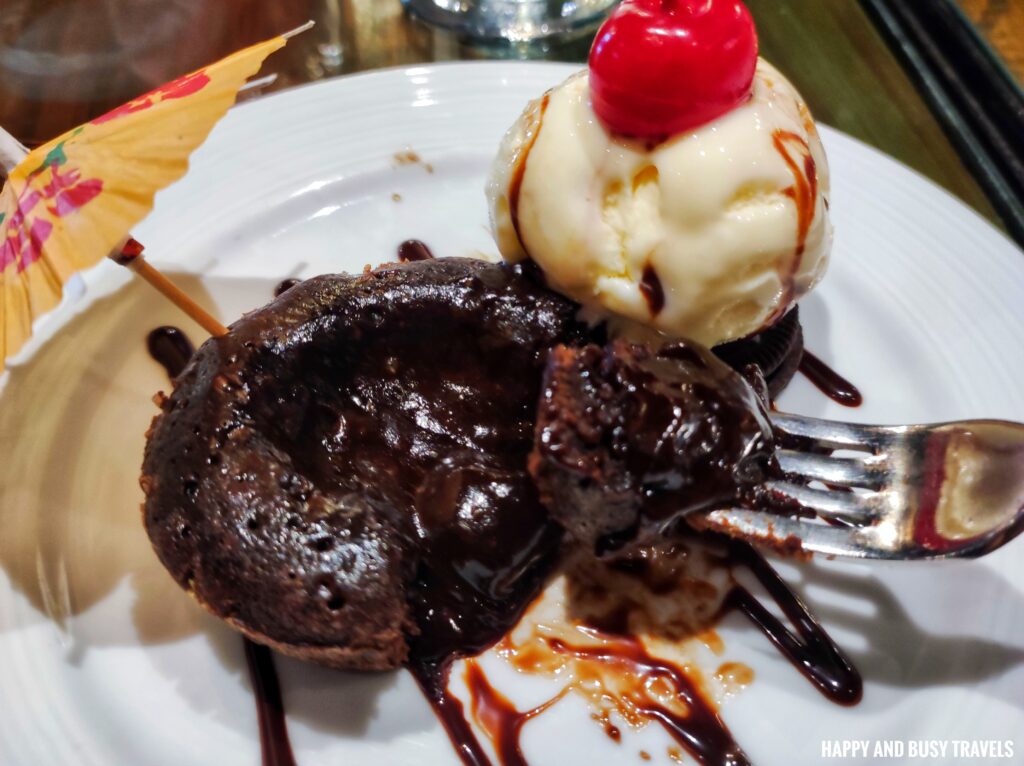 choco lava cake Aloha Boracay Island Grill - Where to eat in Boracay Restaurants - Happy and Busy Travels