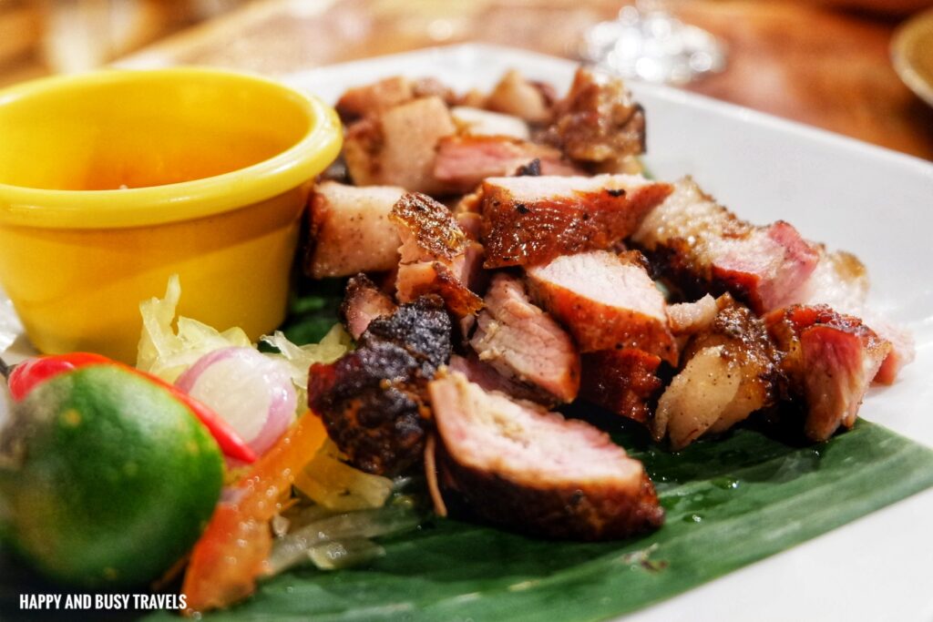 grilled pork belly Arina Bar and Restaurant - Where to eat in Boracay restaurant - Happy and Busy Travels