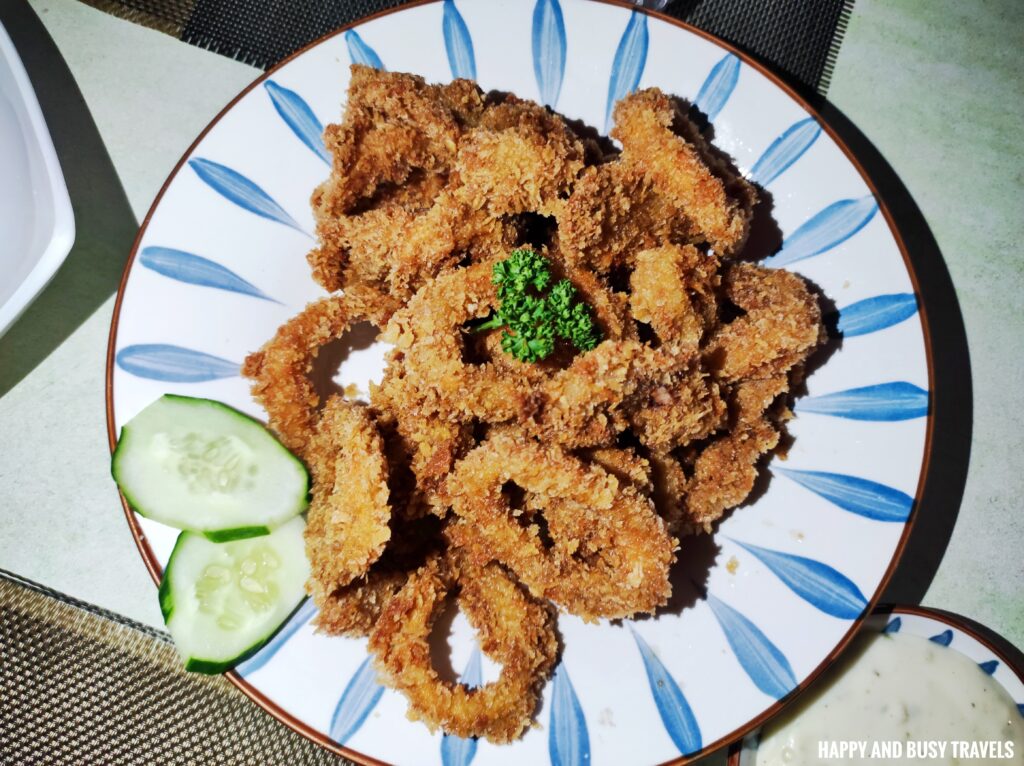 calamares Dining at Le Soleil de Boracay - Where to Stay in Boracay Hotel Resort Station 2 vacation staycation - Happy and Busy Travels beachfront