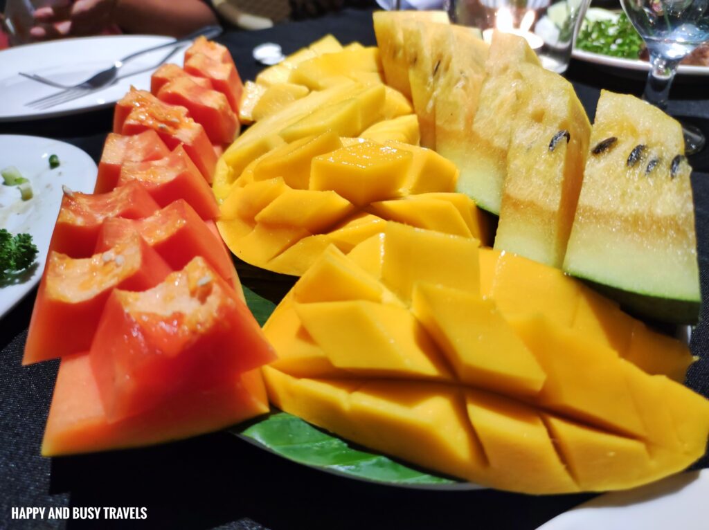 fruits Dining at  Le Soleil de Boracay - Where to Stay in Boracay Hotel Resort Station 2 vacation staycation - Happy and Busy Travels beachfront