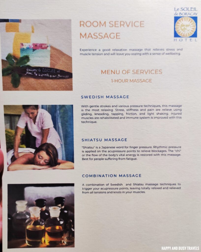 massage Le Soleil de Boracay - Where to Stay in Boracay Hotel Resort Station 2 vacation staycation - Happy and Busy Travels beachfront
