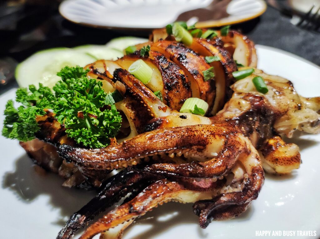 grilled squid Dining at Le Soleil de Boracay - Where to Stay in Boracay Hotel Resort Station 2 vacation staycation - Happy and Busy Travels beachfront