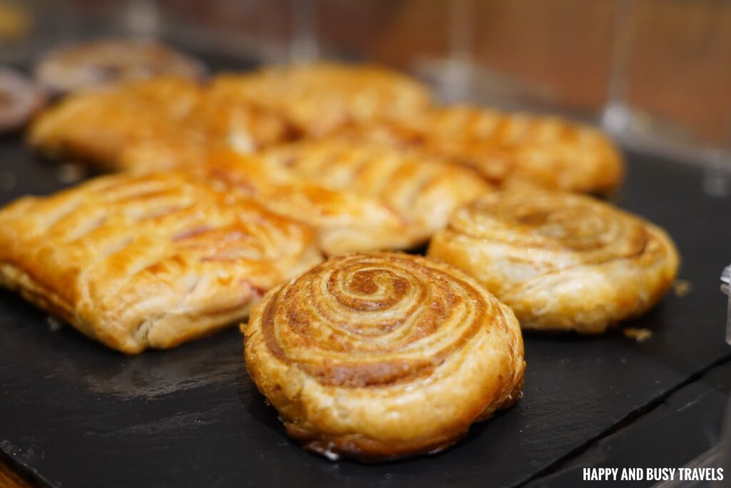 Bread and pastries croissant canoli cinnamon danish La Vie in the Sky - Restaurant Cebu - Happy and Busy Travels