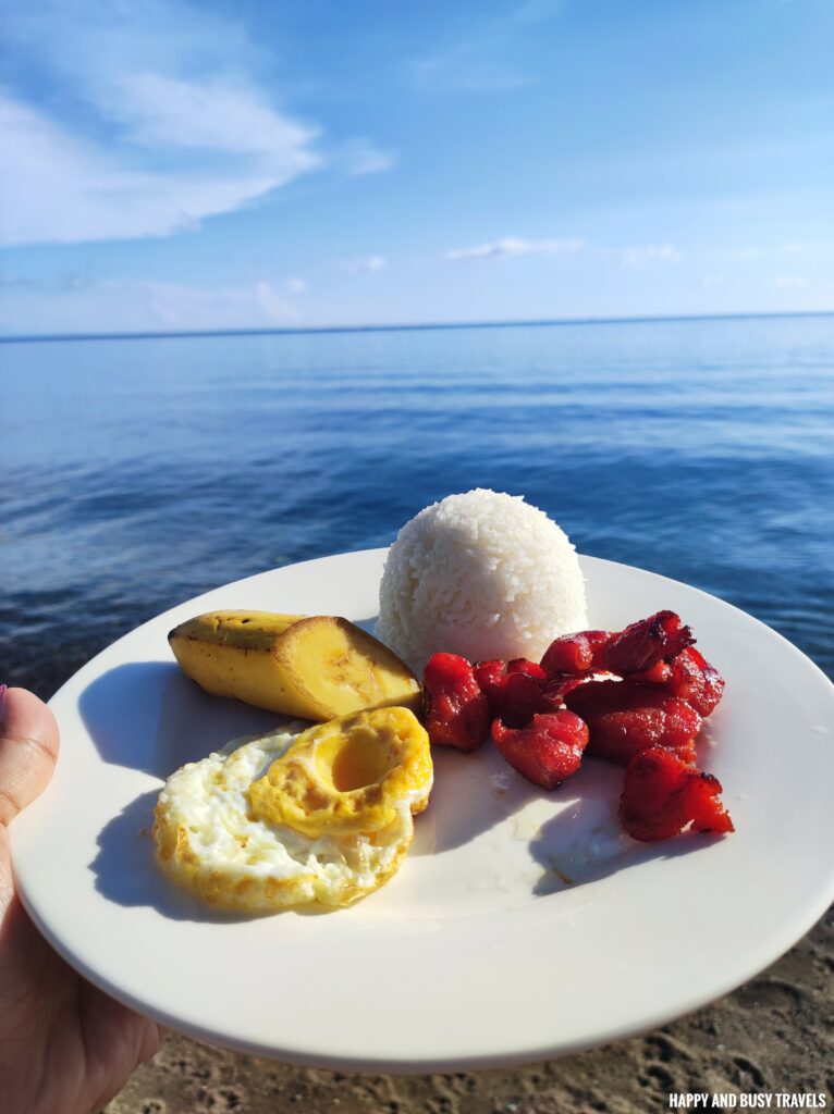 breakfast Dreamland Beach Resort - Where to stay in Camiguin - Happy and Busy Travels