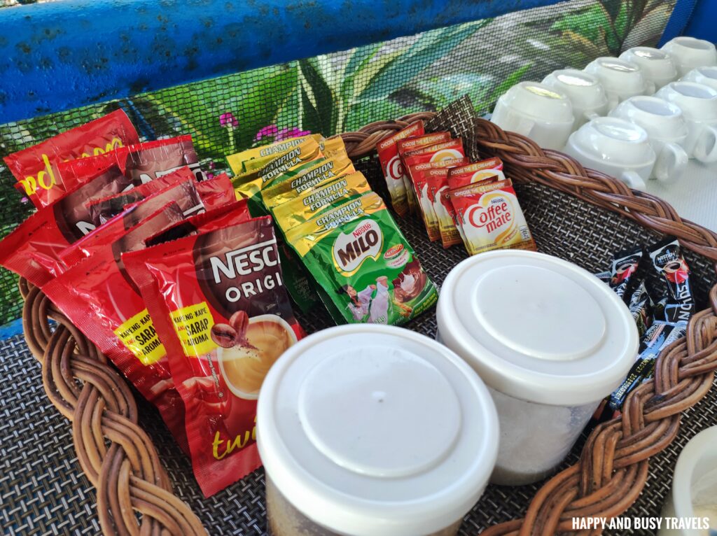 coffee and chocolate Dreamland Beach Resort - Where to stay in Camiguin - Happy and Busy Travels