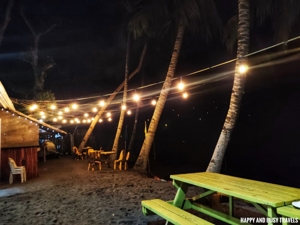 night ambiance Dreamland Beach Resort - Where to stay in Camiguin - Happy and Busy Travels