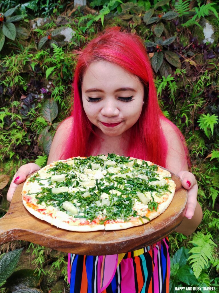 Vegetarian pizza Nanaw Cafe Restaurant - Where to eat in Camiguin - Happy and Busy Travels