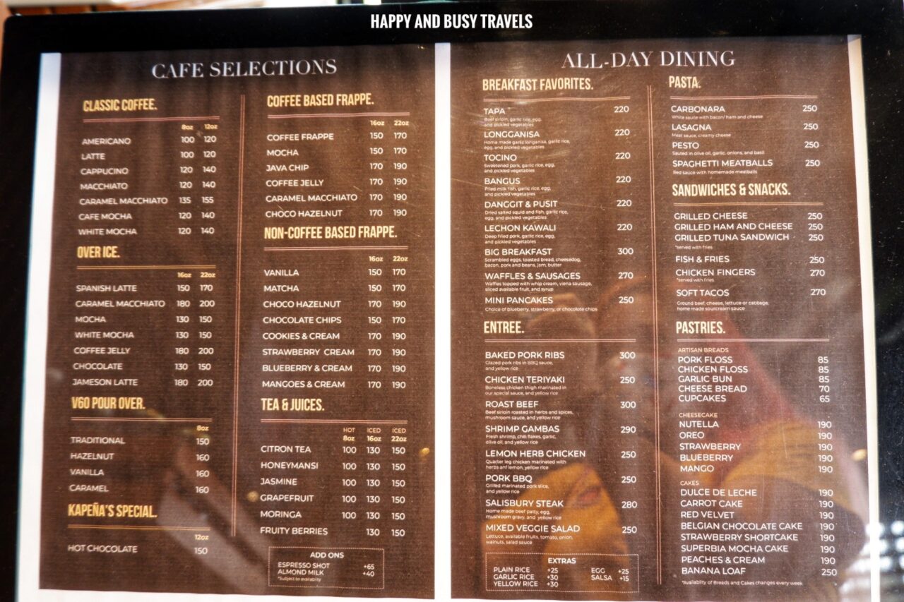 KaPena Pastries and Brews - Happy and Busy Travels