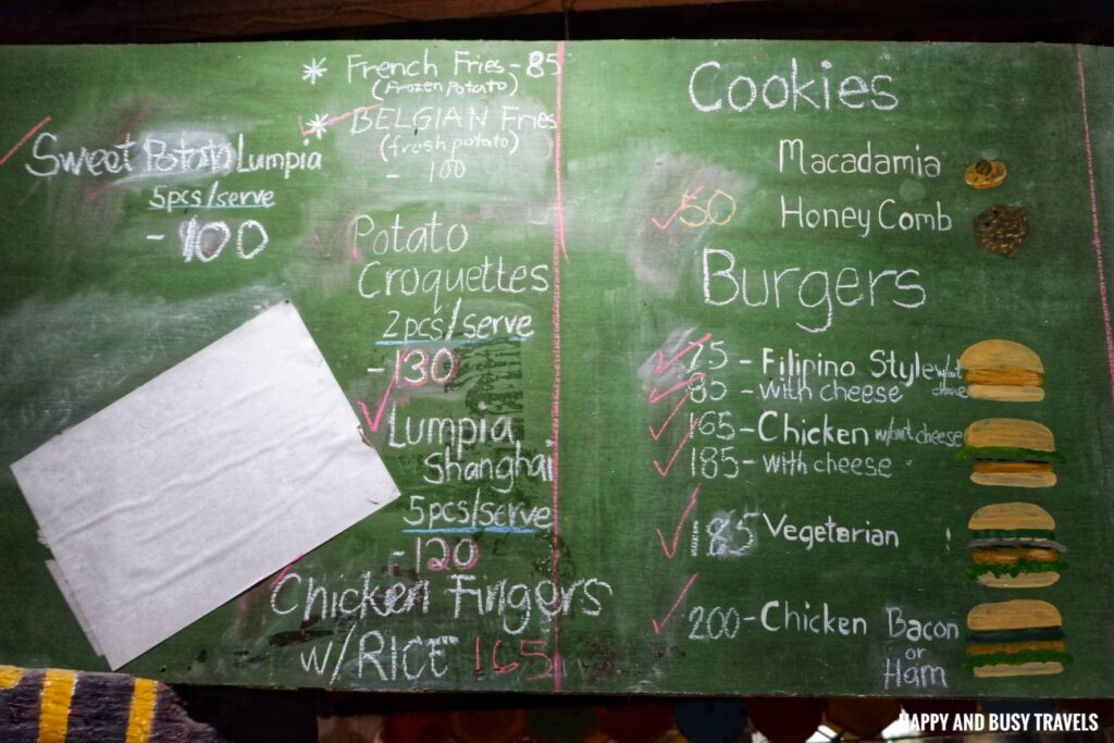 menu The Beehive Camiguin Driftwood Cafe - Where to eat in Camiguin restaurant - Happy and Busy Travels