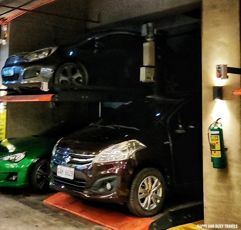 mechanical parking Yello Hotel - Where to stay in Cebu - Happy and Busy Travels