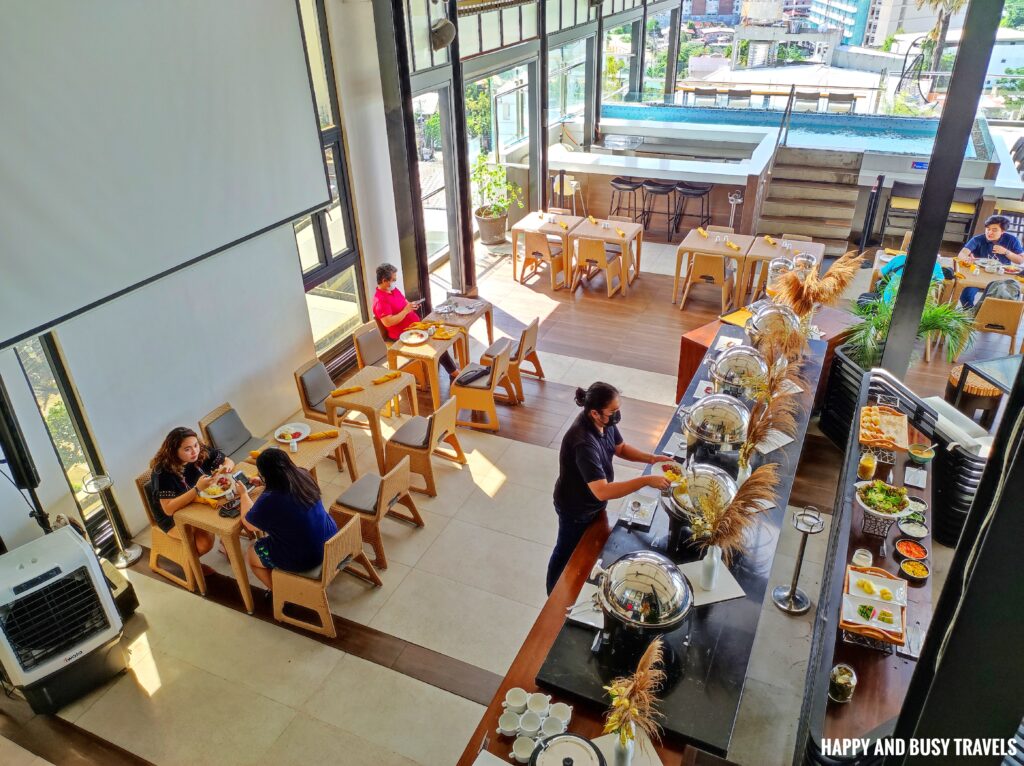 roofdeck dining Yello Hotel - Where to stay in Cebu - Happy and Busy Travels