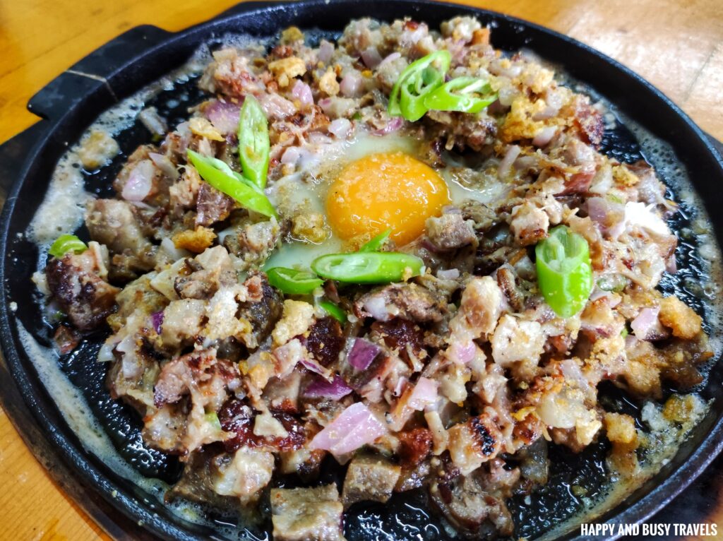 sizzling pork sisig Verdiview Restaurant - Where to eat in Tagaytay Filipino Food - Happy and Busy Travels