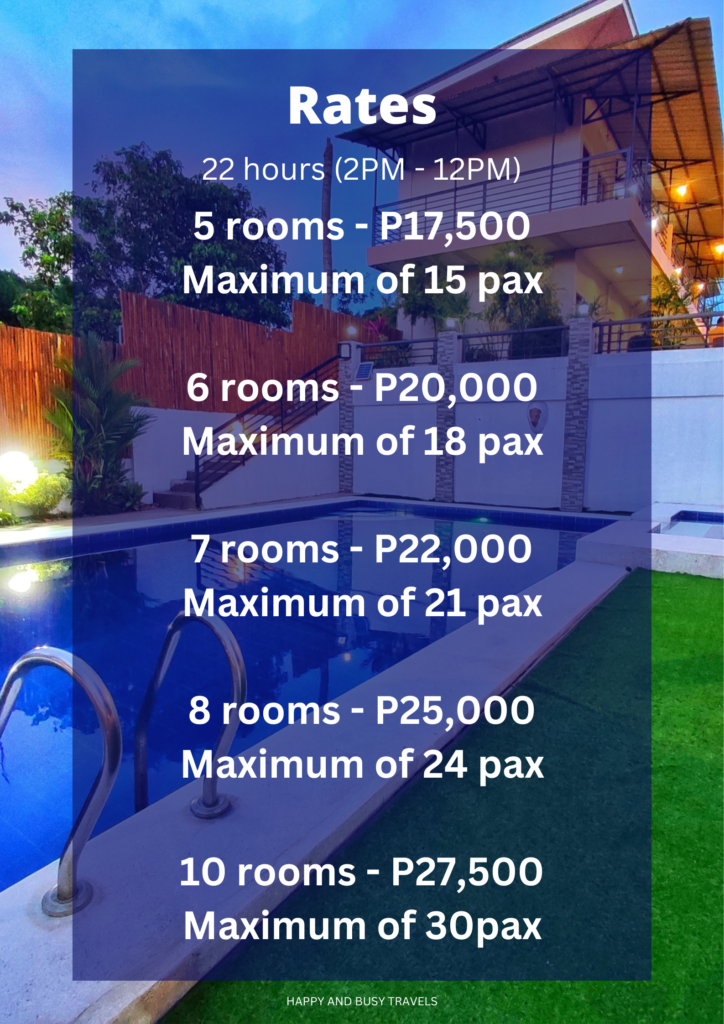 rates prices Albertos by DJ Seungli Suites and Resort - Where to stay in amadeo cavite - private resort - Happy and Busy Travels