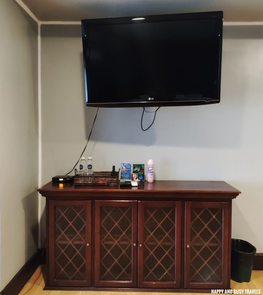 cabinet and television