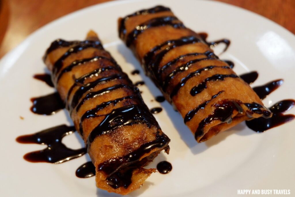 Turon with LAngka Kusina Comfort Foods - Arzo Hotel Manila Where to eat in Paco Manila Filipino Food - Happy and Busy Travels