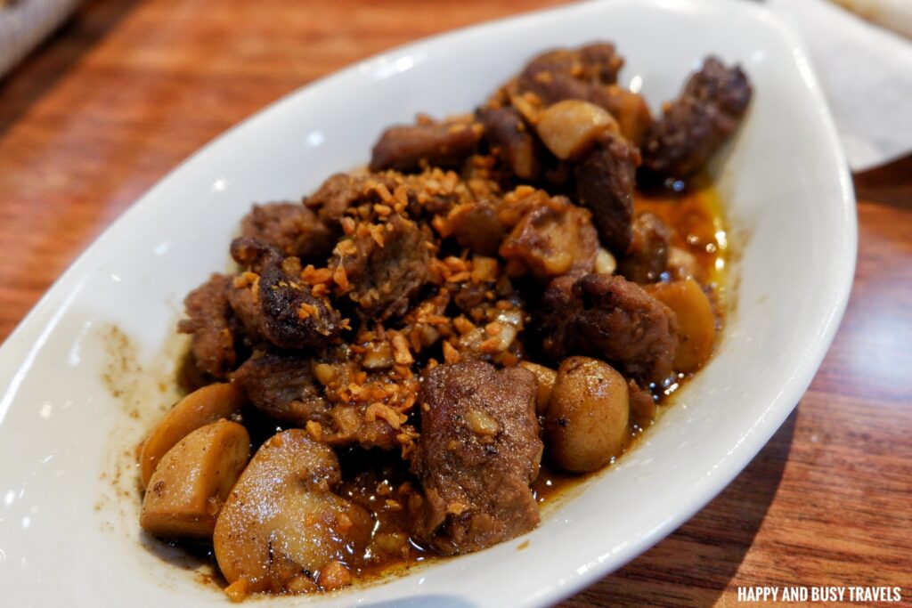 Beef Salpicao Kusina Comfort Foods - Arzo Hotel Manila Where to eat in Paco Manila Filipino Food - Happy and Busy Travels