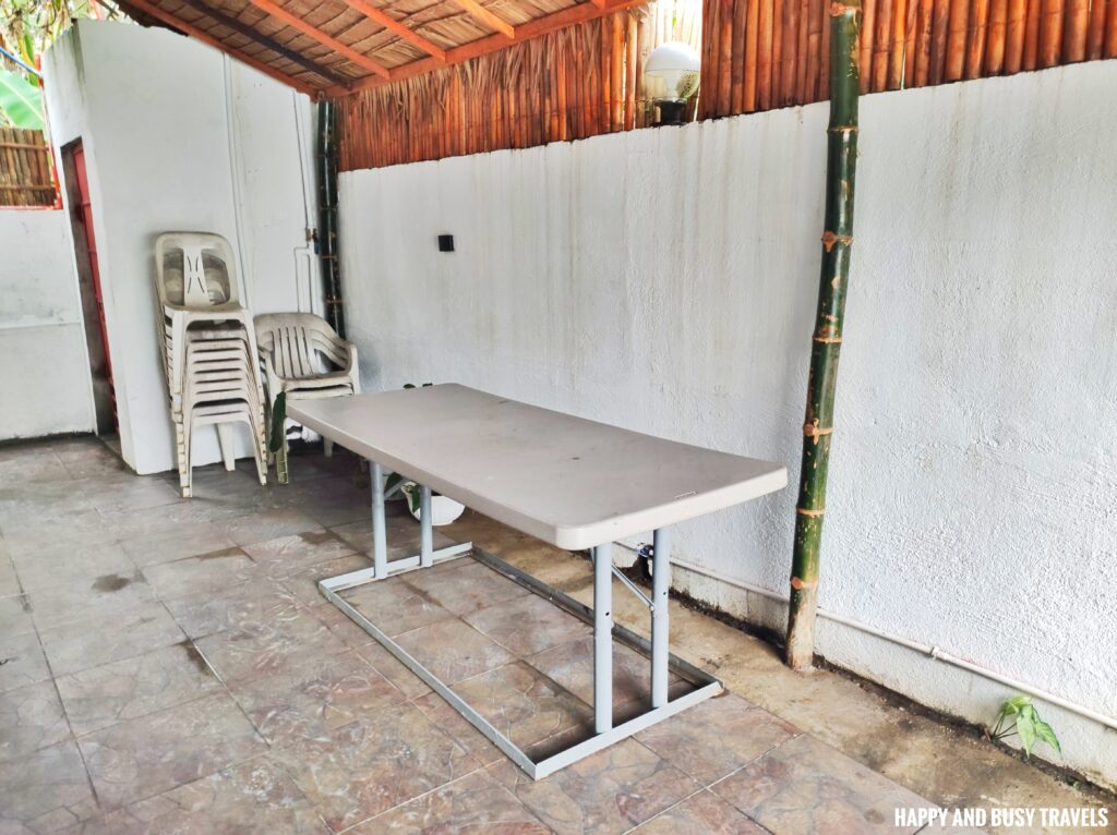 extra tables and chairs CasAlonzo - Where to stay in amadeo cavite private resort swimming pool staycation - Happy and Busy Travels