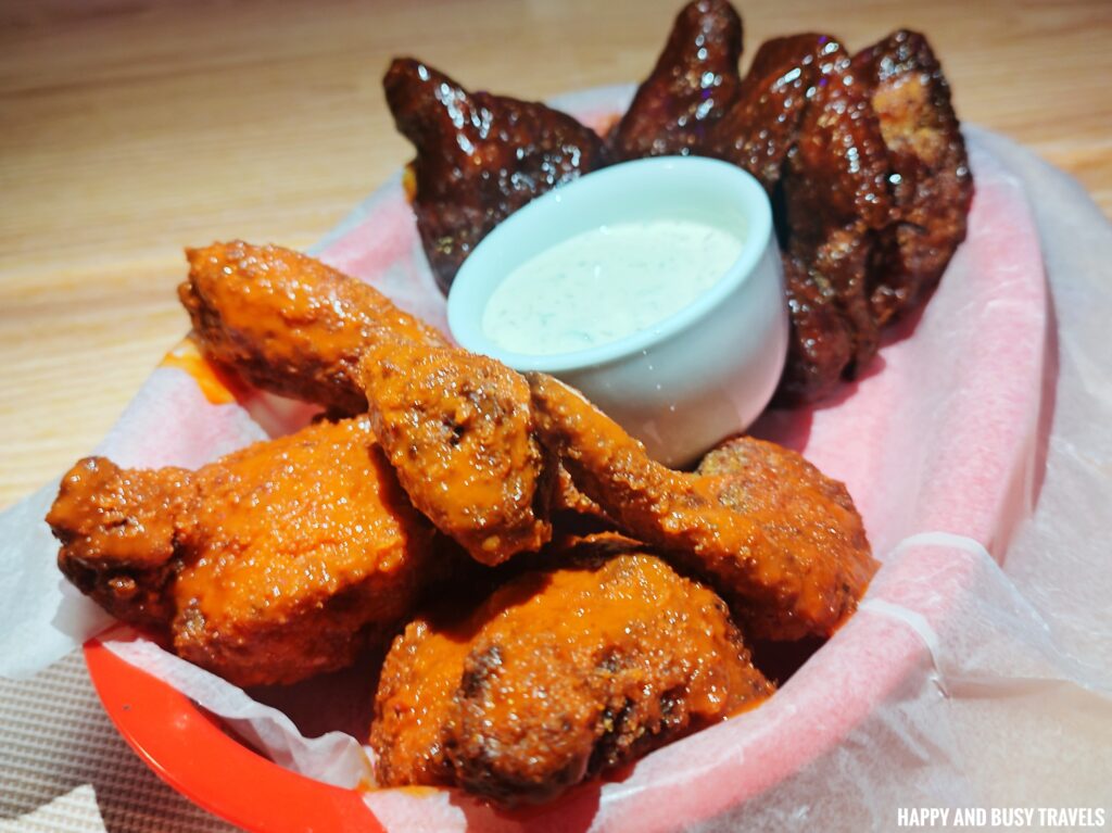 chicken wings buffalo bbq The Reef Panglao - Where to eat in Panglao Bohol Restaurant Bar - Happy and Busy Travels